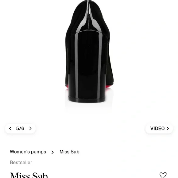 NIB Louboutin Glossy Patent Leather Chunky Heels - Picture 3 of 16